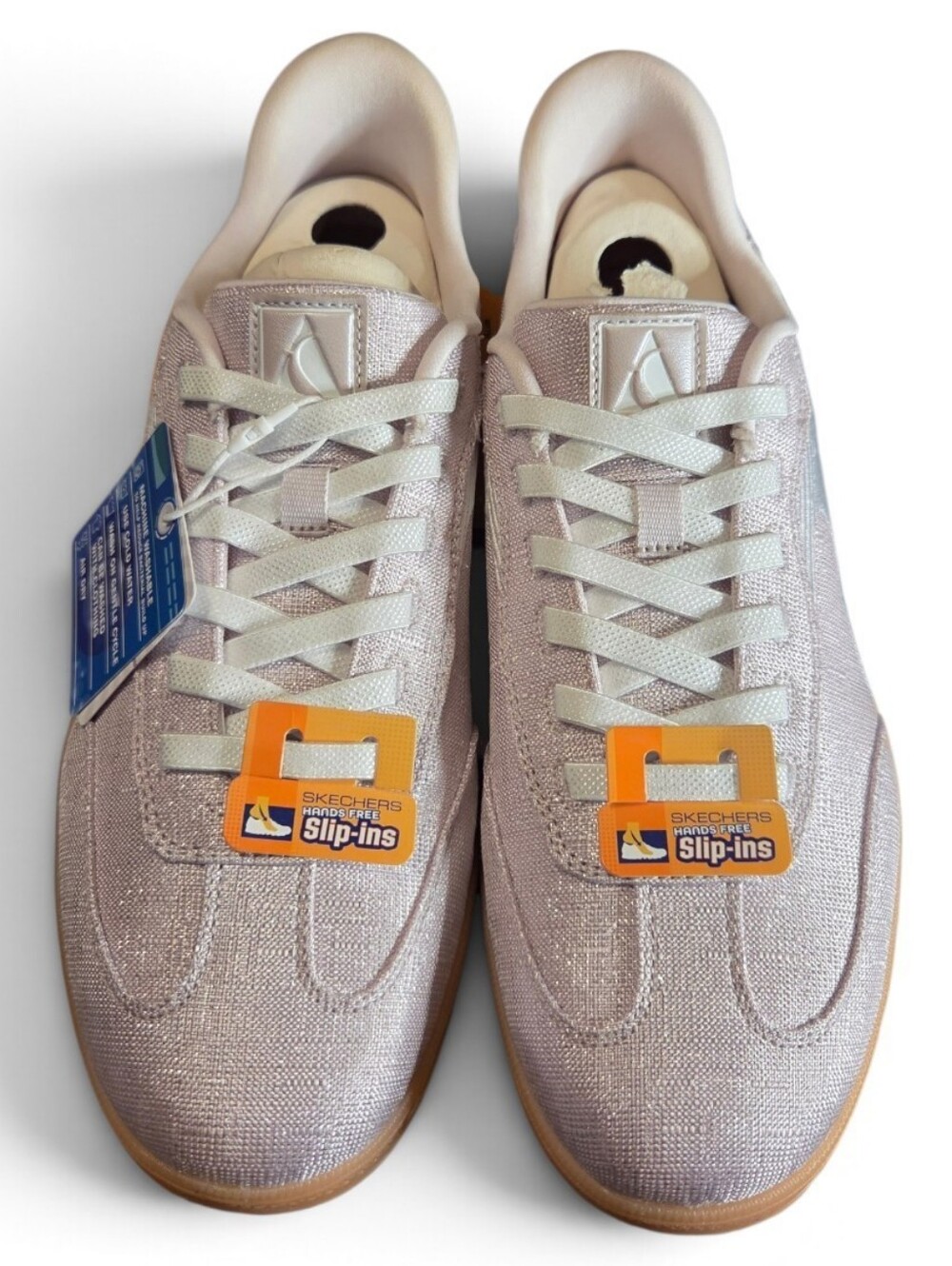 NIB Sketchers Slip-Ins Sneakers Pink Shimmer, Size 9